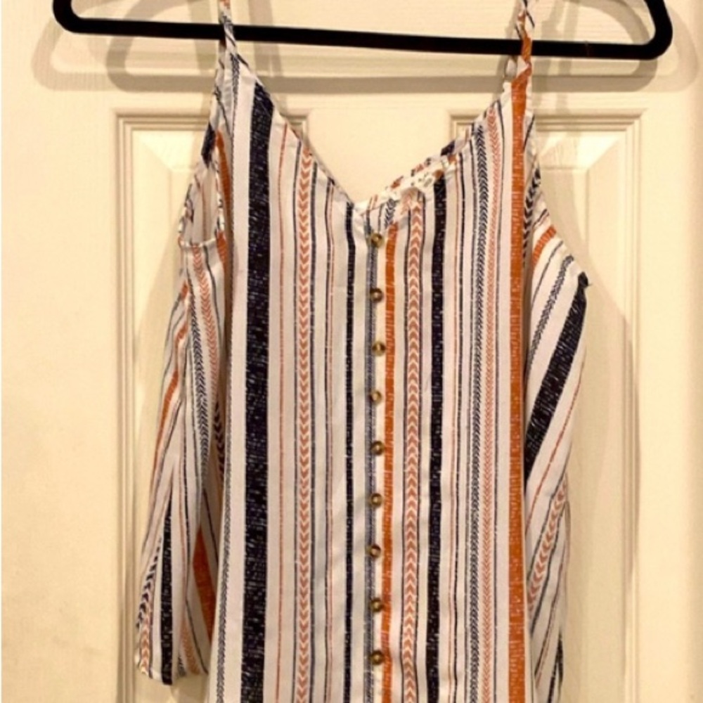 Striped Multicolor Women's Top - Picture 1 of 7
